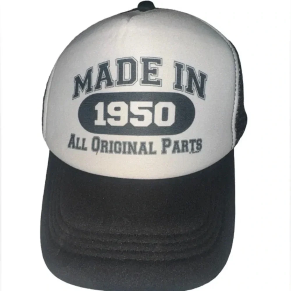 Trucker Hat Made in 1950 All Original Parts Classic Mesh Back Adjustable Cap